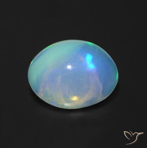 1.22ct Natural Multicolor Ópalo, Ovalada, Transparente