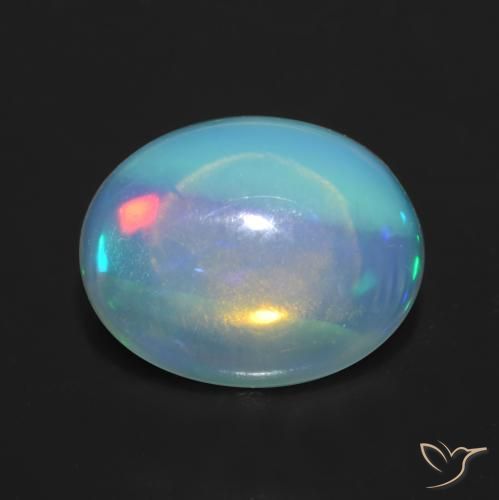 1.08ct Natural Multicolor Ópalo, Ovalada, Transparente