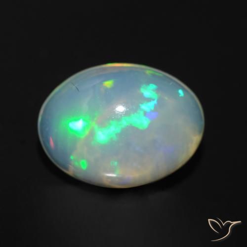 1.21ct Natural Multicolor Ópalo, Ovalada, Transparente