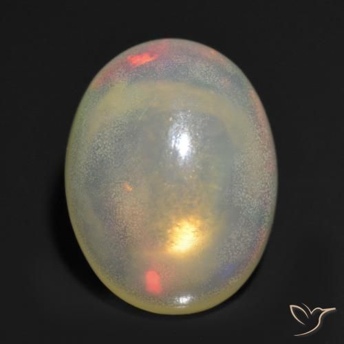 1.16ct Natural Multicolor Ópalo, Ovalada, Transparente