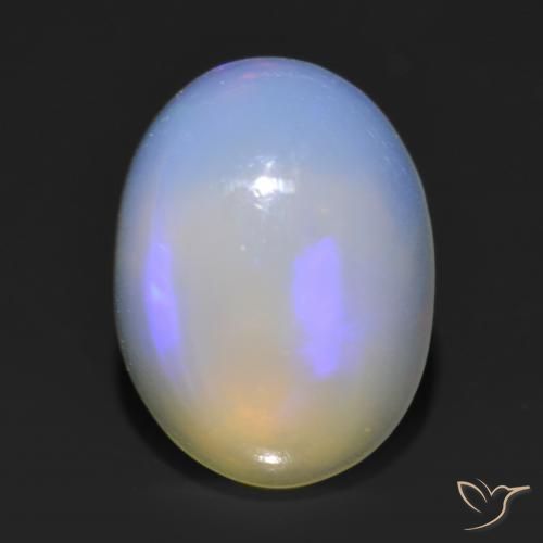 1.13ct Natural Multicolor Ópalo, Ovalada, Transparente