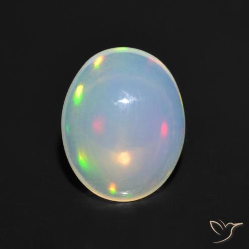 1.05ct Natural Multicolor Ópalo, Ovalada, Transparente