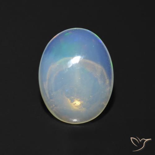 0.93ct Natural Multicolor Ópalo, Ovalada, Transparente