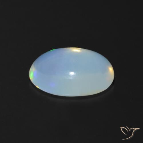 Ópalo Multicolor natural de 0.93 ct, Ovalada, Transparente