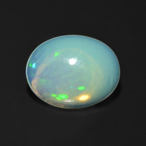 Ópalo Multicolor natural de 1.12 ct, Corte Óvalo, Transparente