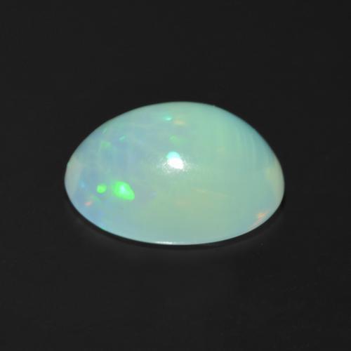 Ópalo Multicolor natural de 1.12 ct, Corte Óvalo, Transparente