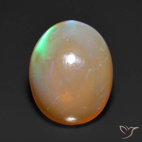1.36ct Natural Multicolor Ópalo, Ovalada, Translúcido