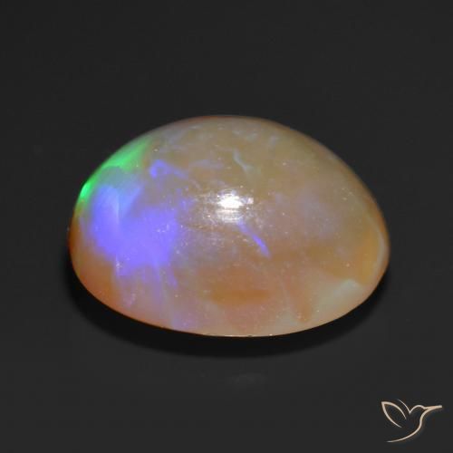 Ópalo Multicolor natural de 1.36 ct, Ovalada, Translúcido