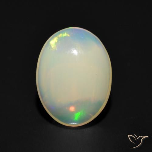 1.07ct Natural Multicolor Ópalo, Ovalada, Transparente