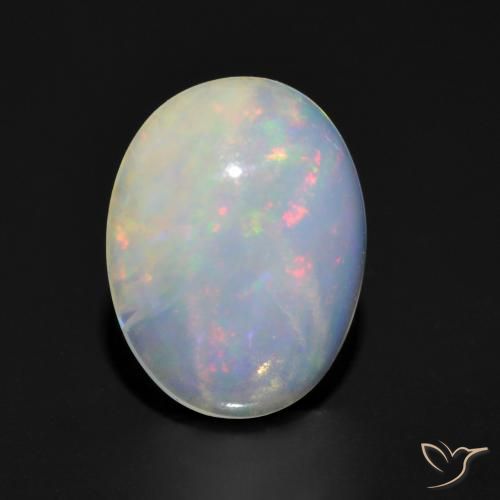 1.14ct Natural Multicolor Ópalo, Ovalada, Transparente