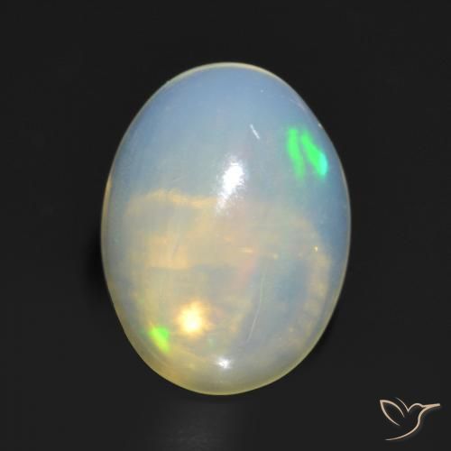 1.24ct Natural Multicolor Ópalo, Ovalada, Transparente