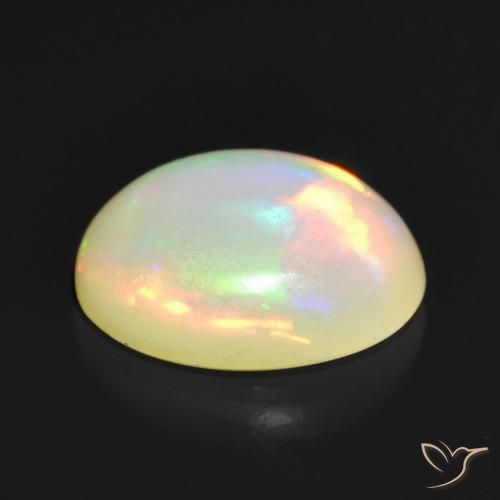 Ópalo Multicolor natural de 1.08 ct, Ovalada, Translúcido