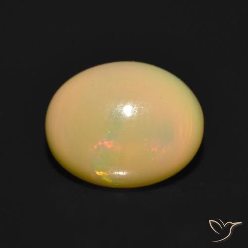 Ópalo Multicolor natural de 1.47 ct, Ovalada, Translúcido