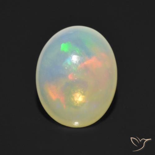 1.16ct Natural Multicolor Ópalo, Ovalada, Transparente, Photo A