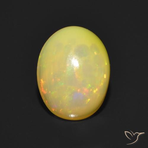 1.15ct Natural Multicolor Ópalo, Ovalada, Transparente