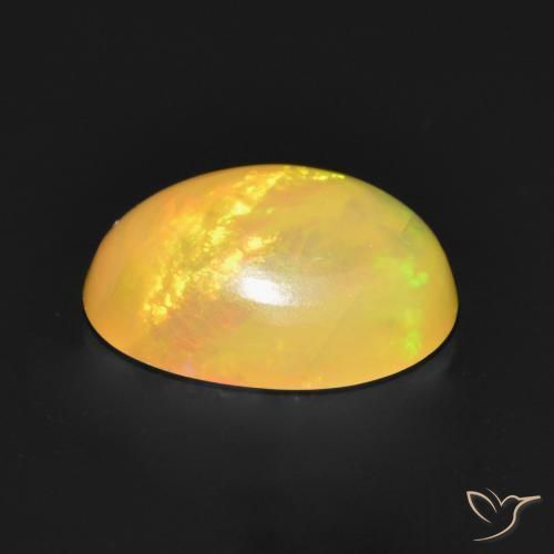 Ópalo Multicolor natural de 0.97 ct, Ovalada, Translúcido