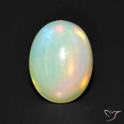 1.42ct Natural Multicolor Ópalo, Ovalada, Transparente