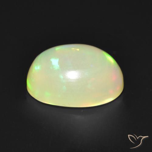 Ópalo Multicolor natural de 1.42 ct, Ovalada, Transparente