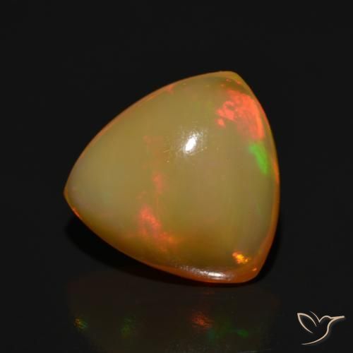 Ópalo Multicolor natural de 3.13 ct, Trillón, Translúcido