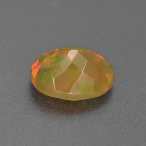 Ópalo multicolor natural de 1,25 ct, corte óvalo, translúcido