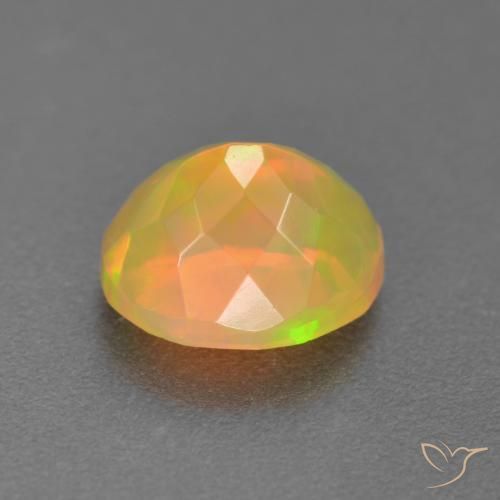 Ópalo Multicolor natural de 1.32 ct, Ovalada, Translúcido
