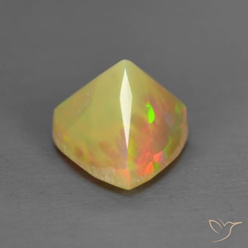 Ópalo Multicolor natural de 0.91 ct, Trillón, Translúcido