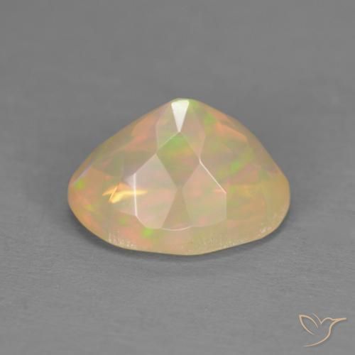 Ópalo Multicolor natural de 1.47 ct, Ovalada, Translúcido