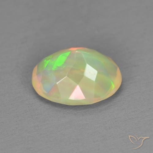 Ópalo Multicolor natural de 1.22 ct, Ovalada, Translúcido