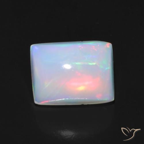 1.49ct Natural Multicolor Ópalo, Corte Baguette, Transparente