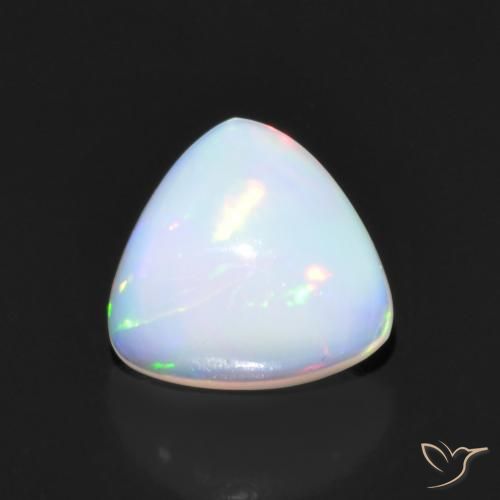 1.26ct Natural Multicolor Ópalo, Trillón, Transparente