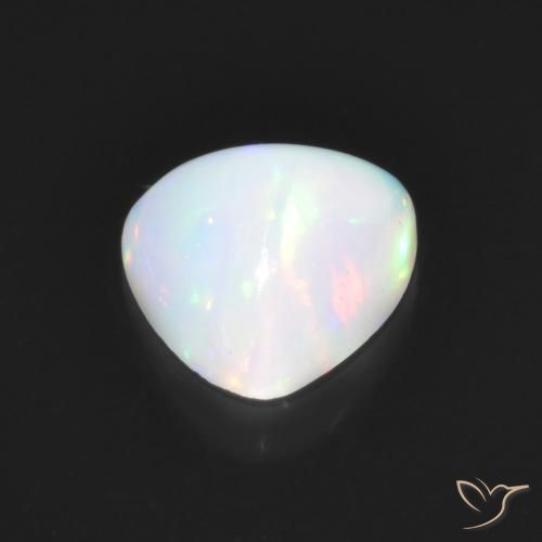 Ópalo Multicolor natural de 1.26 ct, Trillón, Transparente