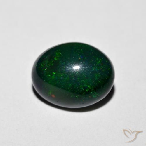 1.07ct Natural Multicolor Ópalo, Ovalada, Opaco