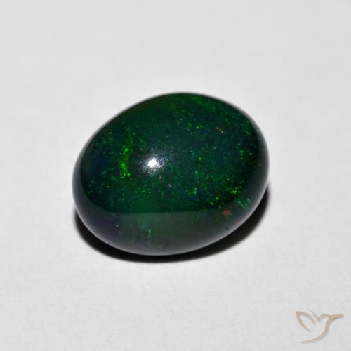 Ópalo Multicolor natural de 1.07 ct, Ovalada, Opaco