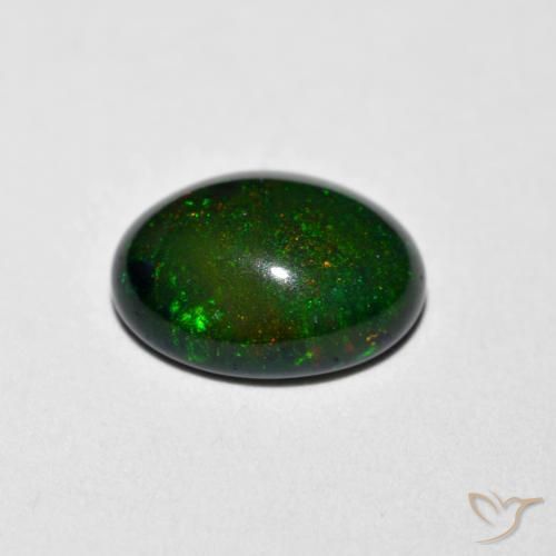 Ópalo Multicolor natural de 1.07 ct, Ovalada, Opaco