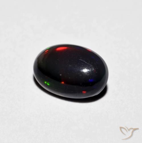 Ópalo Multicolor natural de 0.48 ct, Ovalada, Opaco