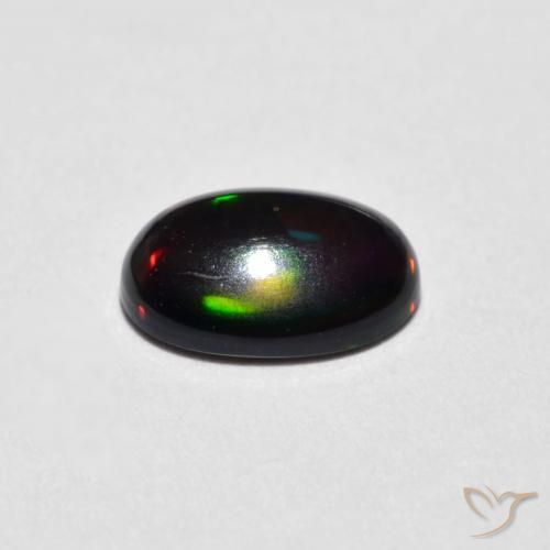 Ópalo Multicolor natural de 0.48 ct, Ovalada, Opaco