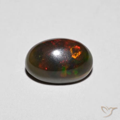 0.75ct Natural Multicolor Ópalo, Ovalada, Opaco