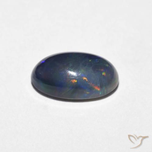Ópalo Multicolor natural de 0.72 ct, Ovalada, Opaco