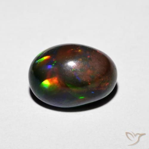 Piedra preciosa de ópalo ovalado de 1,29 quilates, Ópalo certificado suelto de Etiopía, Gema Natural, 9 x 6,6 mm, Photo A