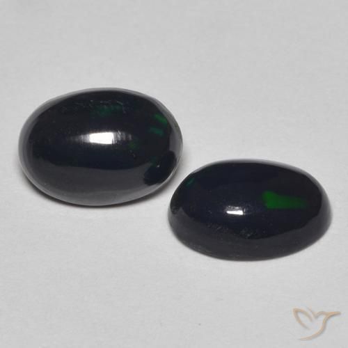 Gemas de Ópalo Multicolor natural de 0.93 ct, Ovalada, Opaco