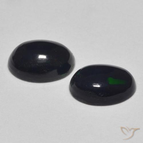 Gemas de Ópalo Multicolor natural de 0.93 ct, Ovalada, Opaco