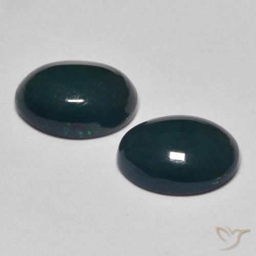 Gemas de Ópalo Multicolor natural de 1.39 ct, Ovalada, Opaco