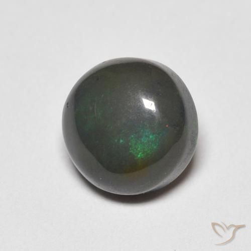 Ópalo Multicolor natural de 0.82 ct, Redondo, Opaco