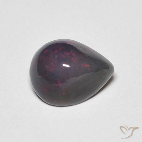 Ópalo Multicolor natural de 0.59 ct, En forma de pera, Opaco