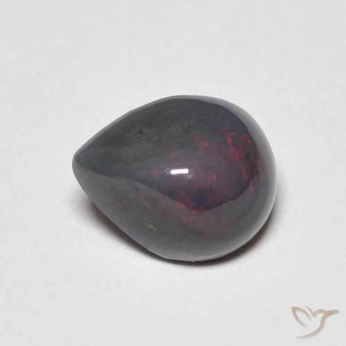 Ópalo Multicolor natural de 0.59 ct, En forma de pera, Opaco