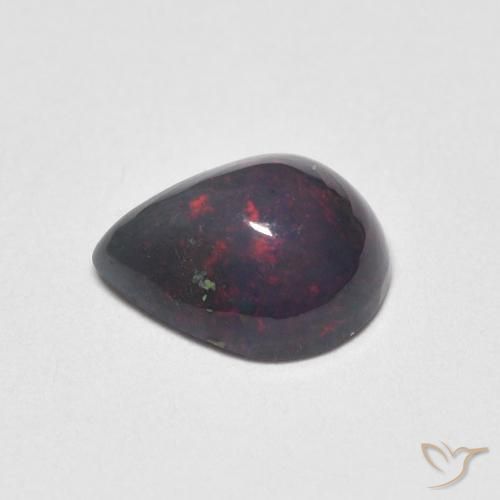 Ópalo Multicolor natural de 0.59 ct, En forma de pera, Opaco