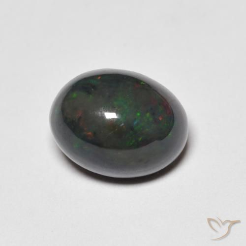 1.62ct Natural Multicolor Ópalo, Ovalada, Opaco