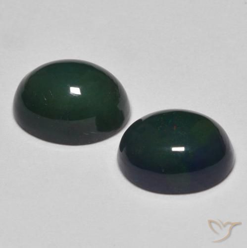 Gemas de Ópalo Multicolor natural de 1.94 ct, Ovalada, Opaco