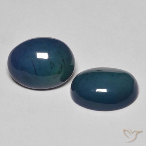Gemas de Ópalo Multicolor natural de 1.93 ct, Ovalada, Opaco