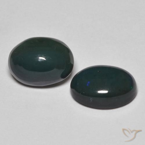 Gemas de Ópalo Multicolor natural de 1.57 ct, Ovalada, Opaco
